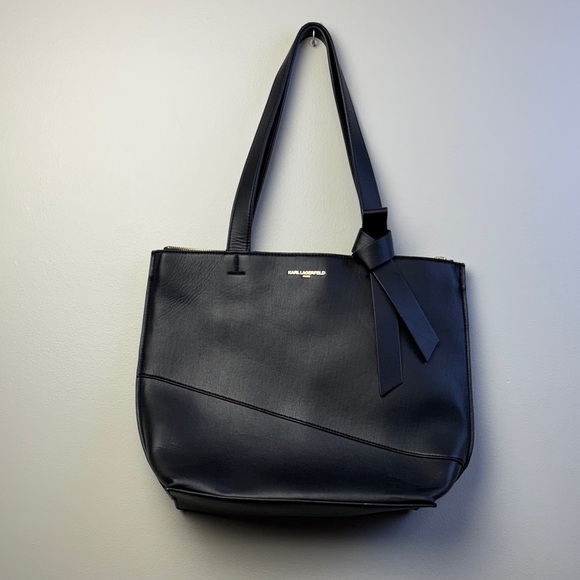 Karl Lagerfeld Navy Blue Tote Bag - Picture 1 of 7